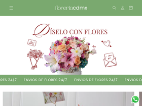 floreriacdmx.com.mx homepage screenshot
