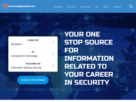 'securitydegreehub.com' screenshot