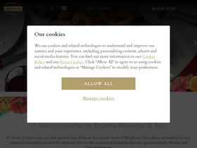 'browns-restaurants.co.uk' screenshot