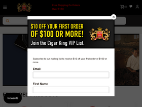 'cigarking.com' screenshot