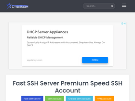 'cyberssh.com' screenshot