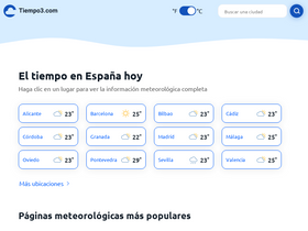 'tiempo3.com' screenshot