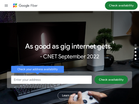 'googlefiber.net' screenshot
