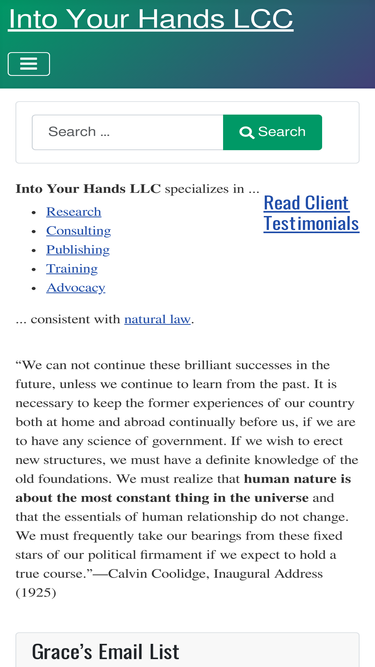 intoyourhandsllc.com