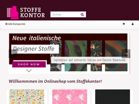 'stoffekontor.de' screenshot