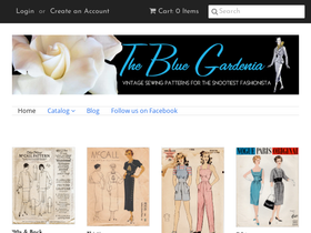 thebluegardenia.com homepage screenshot