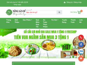 'nongsandungha.com' screenshot