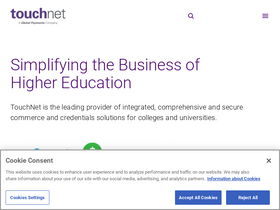 'touchnet.com' screenshot