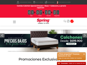 'colchonesspring.com.co' screenshot