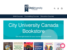 City University Canada Bookstore website screenshot