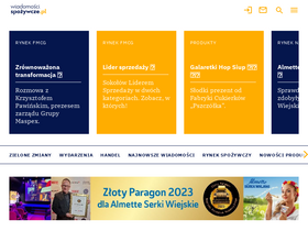 'wiadomoscispozywcze.pl' screenshot