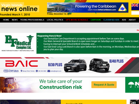 'virginislandsnewsonline.com' screenshot