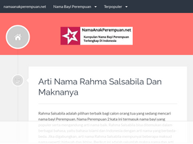 'namaanakperempuan.net' screenshot