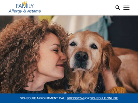 'familyallergy.com' screenshot