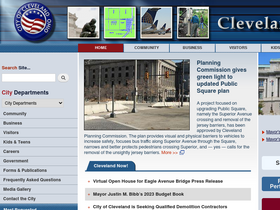 'clevelandohio.gov' screenshot