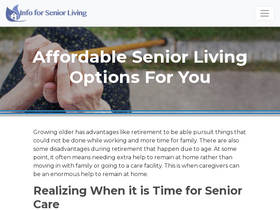 'infoforseniorliving.com' screenshot