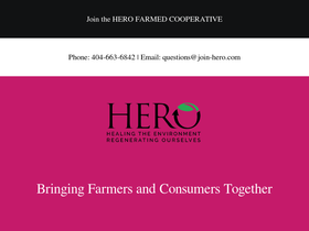 join-hero.com homepage screenshot