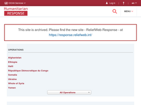 'humanitarianresponse.info' screenshot