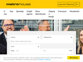 'metrohouse.pl' screenshot