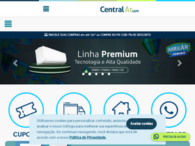 'centralar.com.br' screenshot