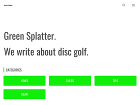 'greensplatter.com' screenshot