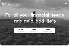 'axio.co.in' screenshot