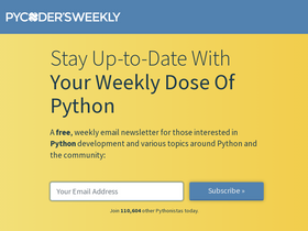'pycoders.com' screenshot