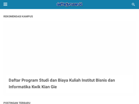 'daftarjurusan.id' screenshot