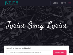 'jyrics.com' screenshot