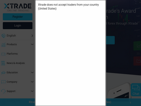 'xtrade.com' screenshot