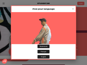 'student.be' screenshot