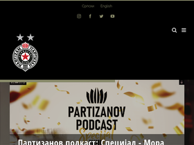 'partizan.rs' screenshot