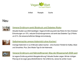 'veganblatt.com' screenshot