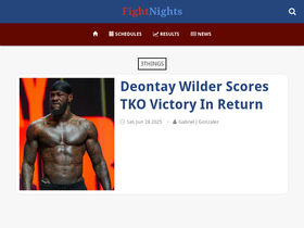 'fightnights.com' screenshot