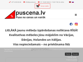 'puscena.lv' screenshot