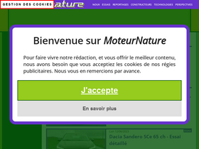 'moteurnature.com' screenshot