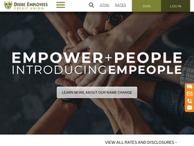 'deereemployeescu.com' screenshot