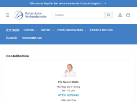 reha-verbandschuhe.de homepage screenshot