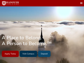 'hanover.edu' screenshot