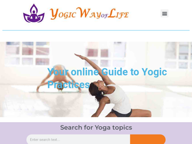 'yogicwayoflife.com' screenshot