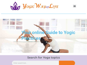 'yogicwayoflife.com' screenshot