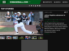 'd3baseball.com' screenshot