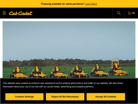 'cubcadet.com' screenshot