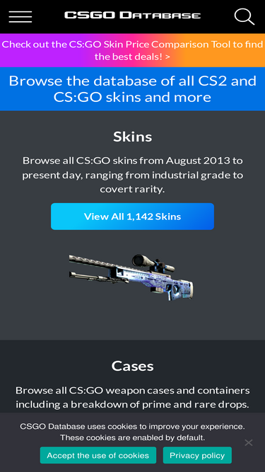 CSGO Database - CS:GO skins, knives, cases and more