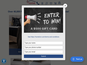 'homefurn.com' screenshot