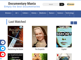 'documentarymania.com' screenshot