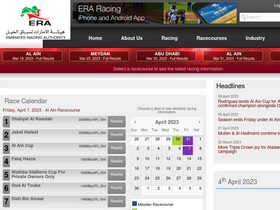 'emiratesracing.com' screenshot