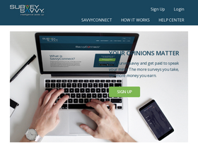 'surveysavvy.com' screenshot