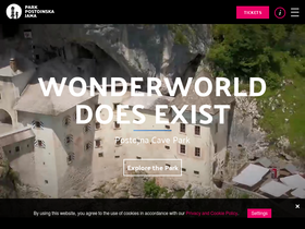 'postojnska-jama.eu' screenshot