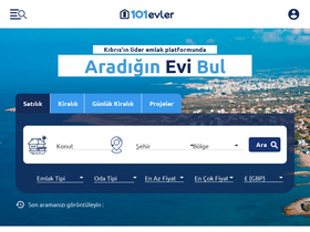 '101evler.com' screenshot